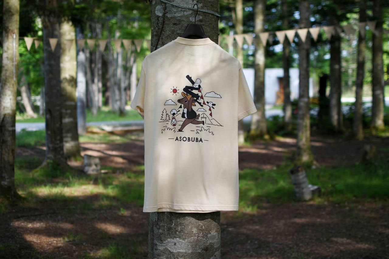 ASOBUBA Tシャツ(ライトベージュ)