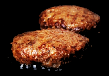 白老産黒毛和牛ハンバーグ